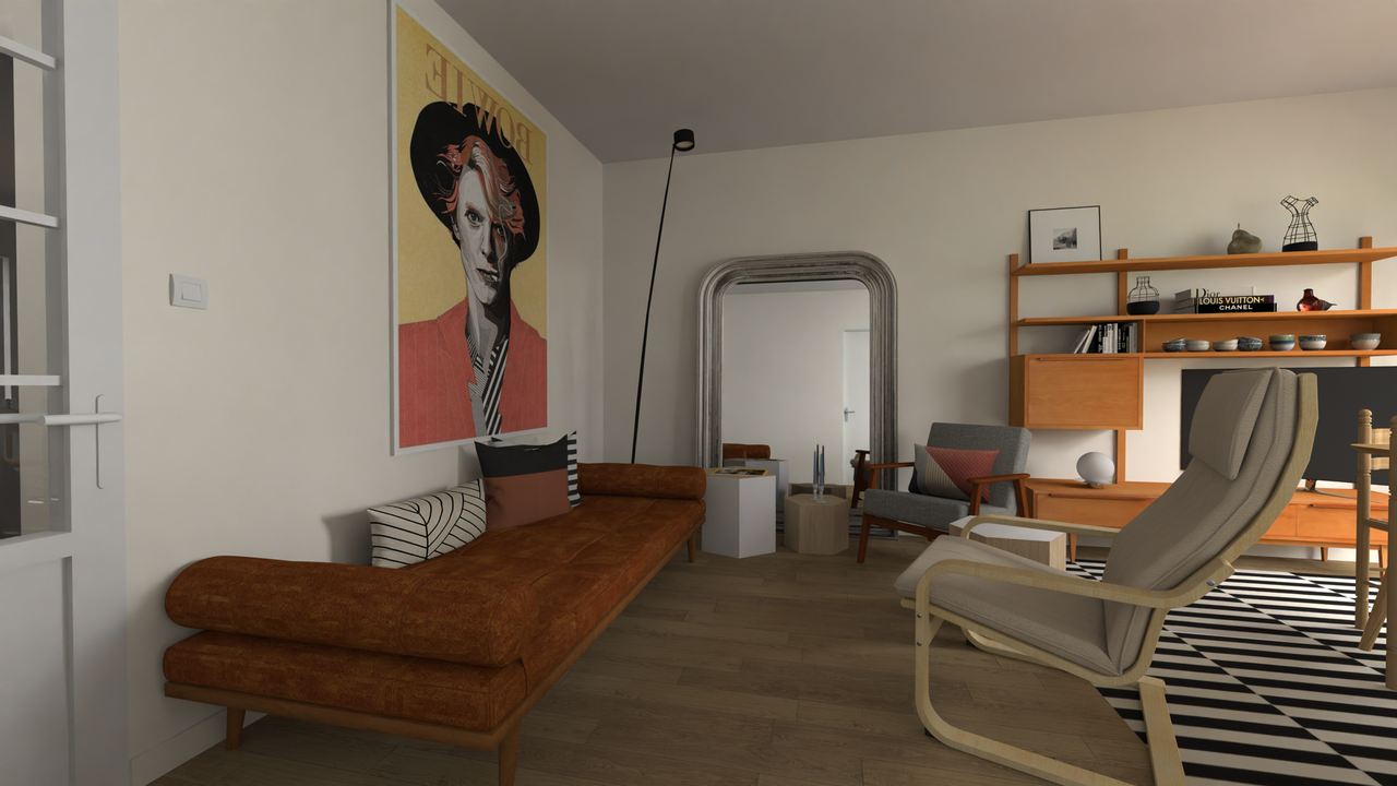 Un salon vintage